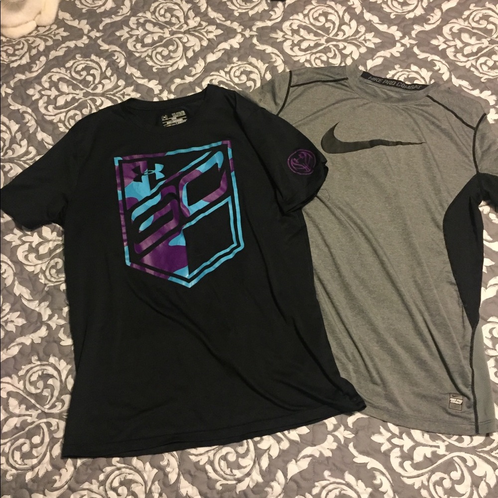 2 boys XL sports shirts